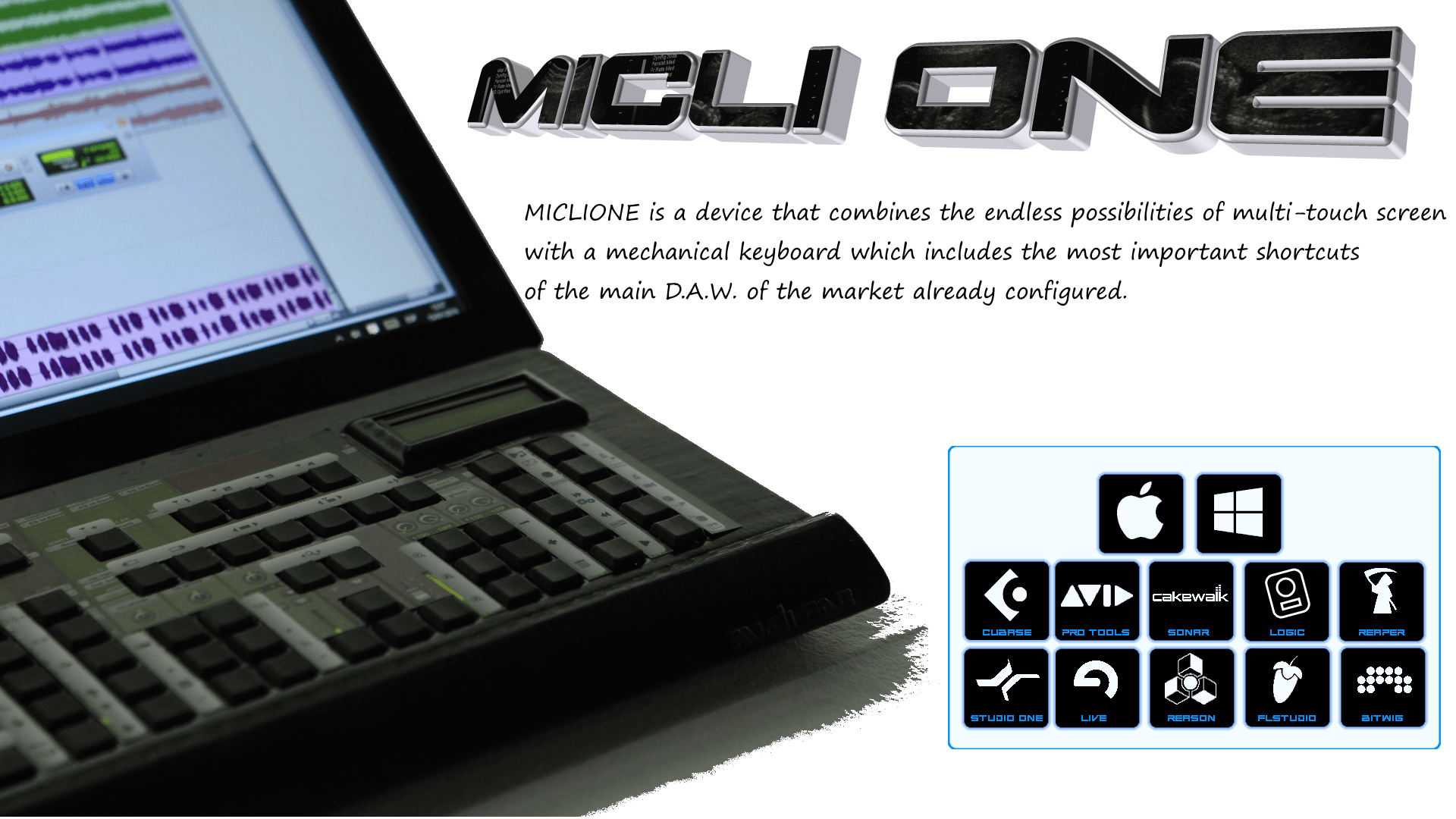 Micli one ShortCut TouchScreen KeyBoard